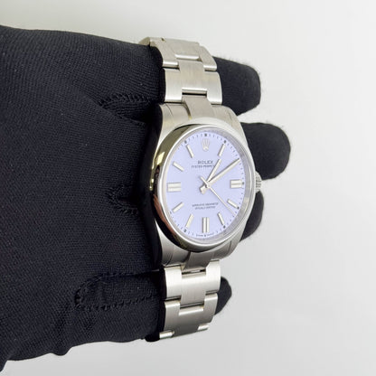 Rolex Oyster Perpetual 41mm Lilac Dial Watch Ref# 134300