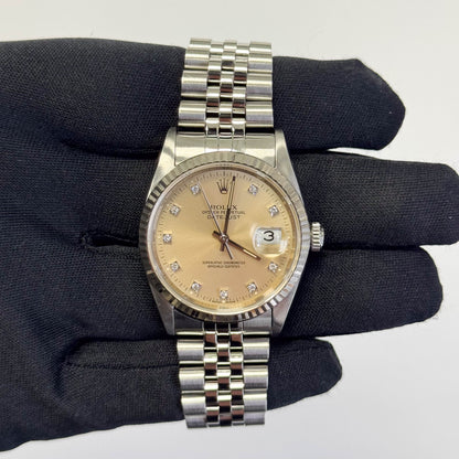 Rolex Datejust 36mm Ivory Dial Watch Ref# 16234 - Happy Jewelers Fine Jewelry Lifetime Warranty