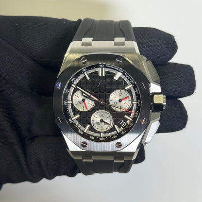 Audemars Piguet Royal Oak 43mm Black Dial Watch Ref# 26420SO.OO.A002CA.01 - Happy Jewelers Fine Jewelry Lifetime Warranty