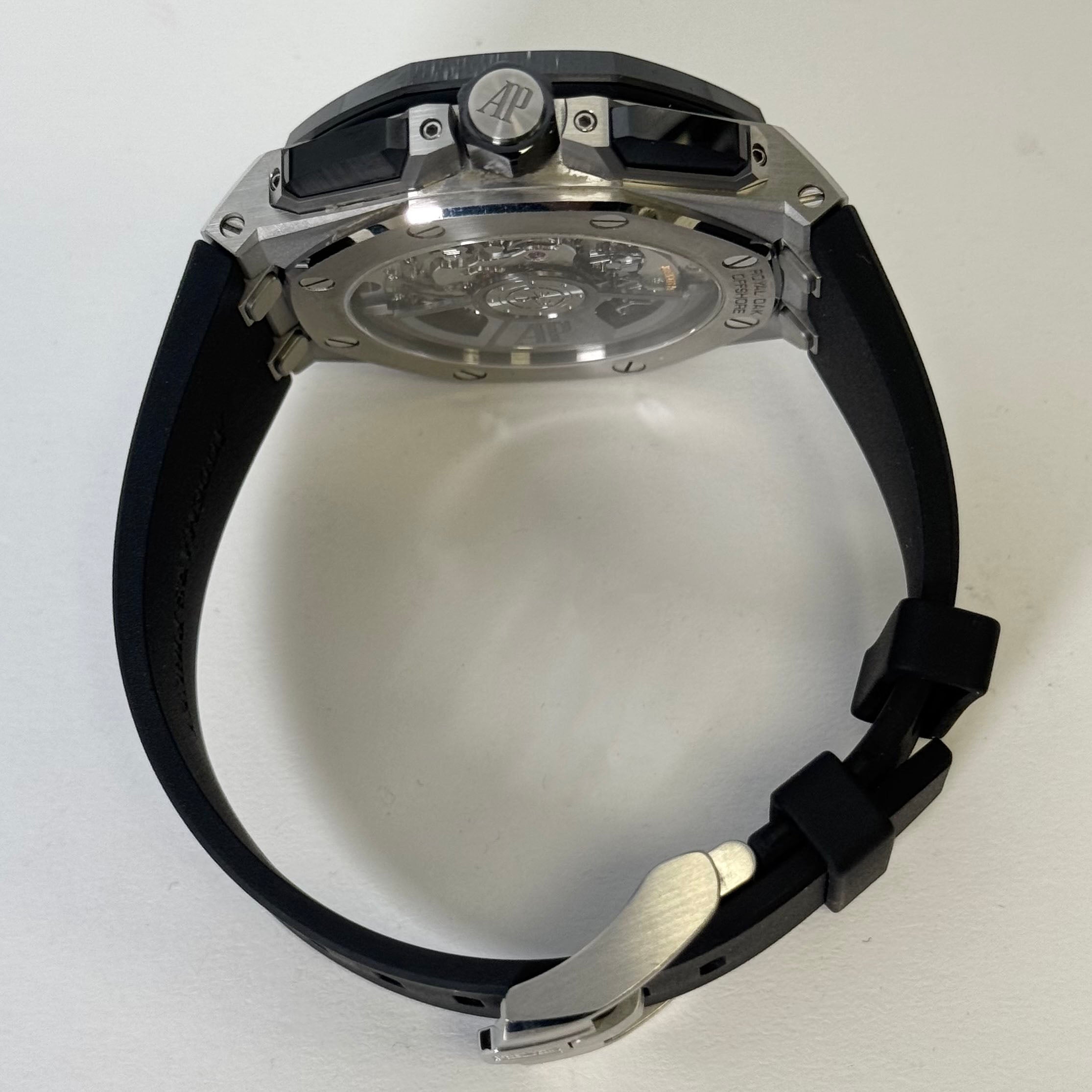 Audemars Piguet Royal Oak 43mm Black Dial Watch Ref# 26420SO.OO.A002CA.01 - Happy Jewelers Fine Jewelry Lifetime Warranty