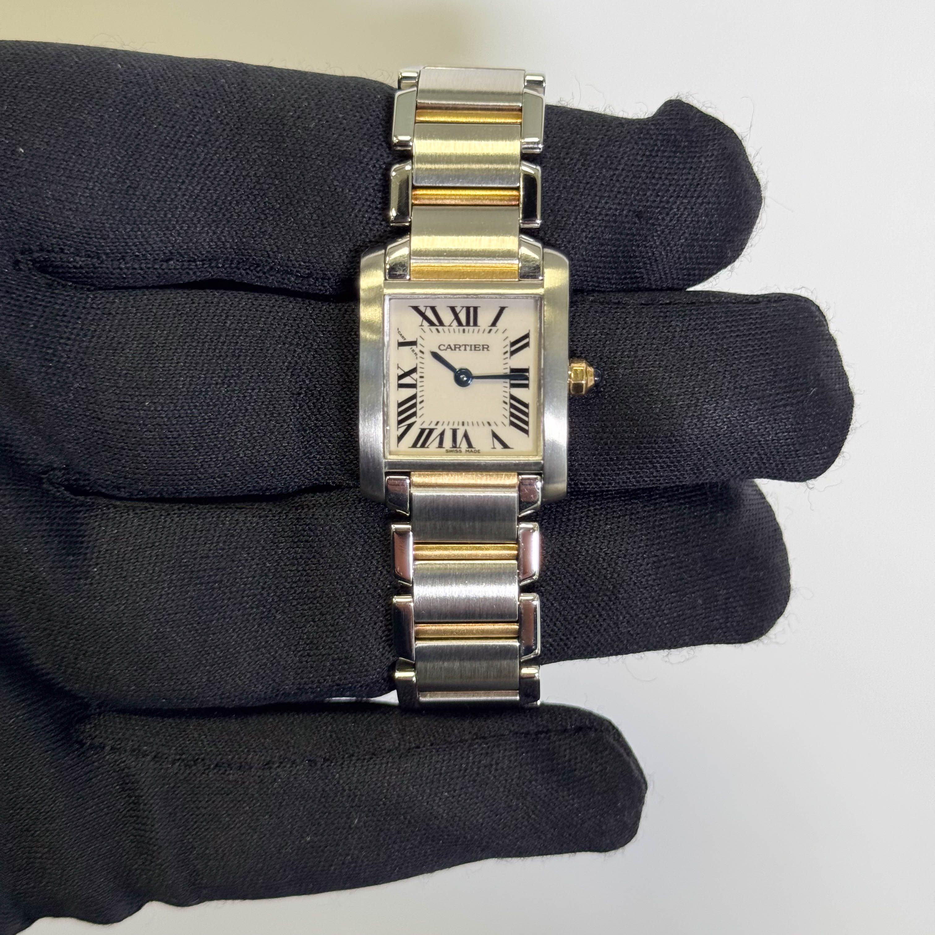 Cartier Tank 20mm White Dial Watch Ref# W51007Q4