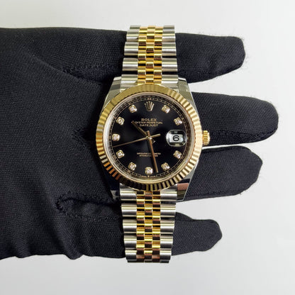 Rolex Datejust 41mm Black Dial Watch Ref# 126333