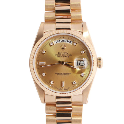 Rolex Day-Date 36mm Champagne Dial Watch Ref# 18038 - Happy Jewelers Fine Jewelry Lifetime Warranty