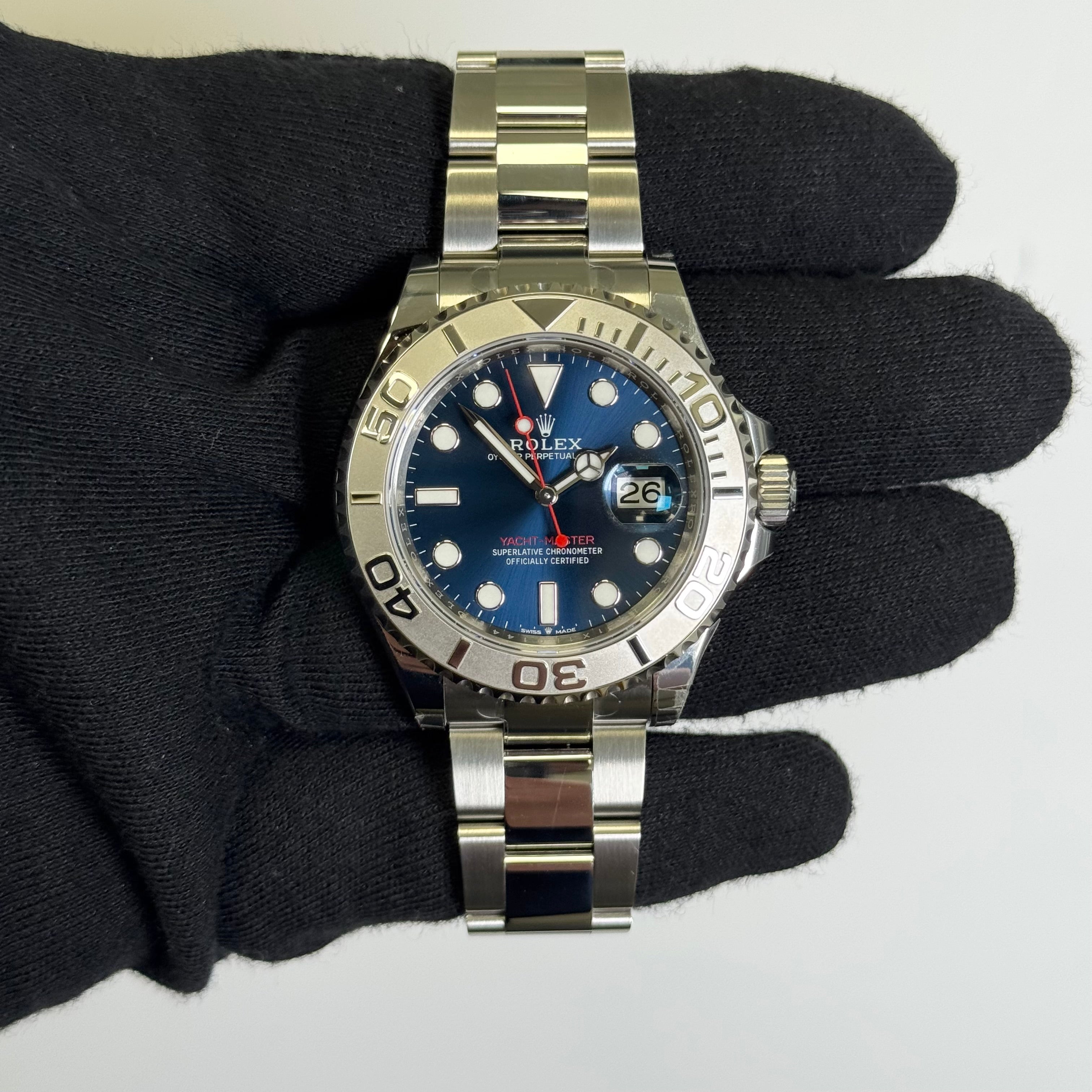 Rolex Yacht-Master 40mm Blue Dial Watch Ref# 126622 - Happy Jewelers Fine Jewelry Lifetime Warranty