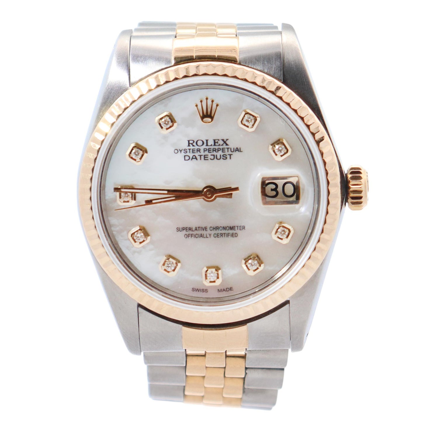 Rolex Datejust 36mm MOP Dial Watch Ref# 16013