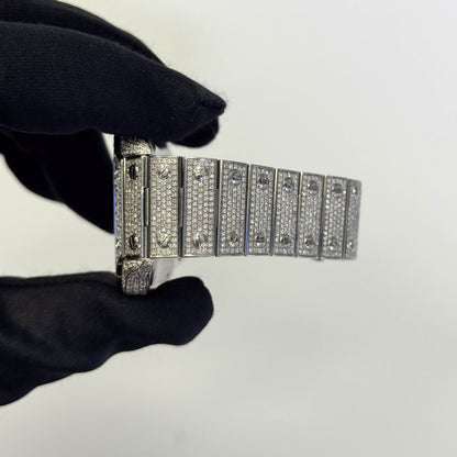 Cartier Santos Iced Out 40mm Iced Out Dial Watch Ref# WSSA0018 - Happy Jewelers Fine Jewelry Lifetime Warranty