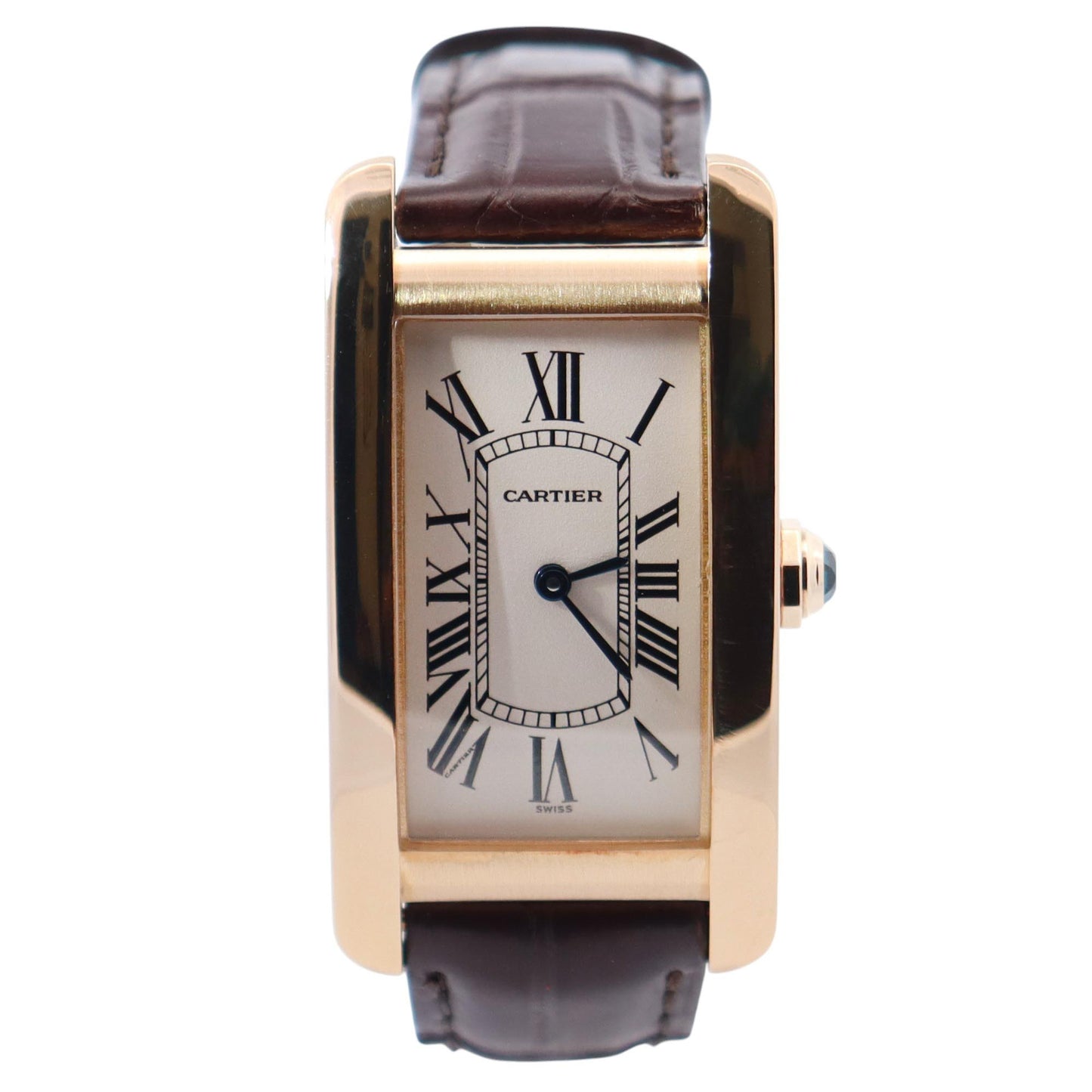 Cartier Tank Americaine 28mm Ivory Dial Watch Ref# W2601456