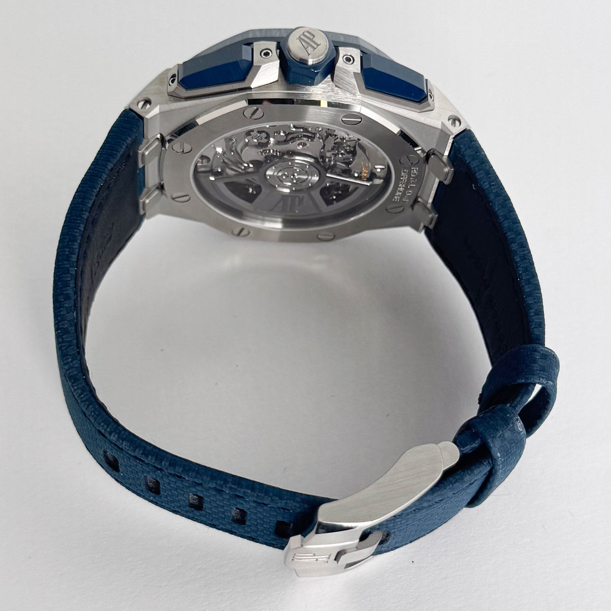 Audemars Piguet Royal Oak 44mm Blue Dial Watch Ref# 26420SO.OO.A029VE.01 - Happy Jewelers Fine Jewelry Lifetime Warranty