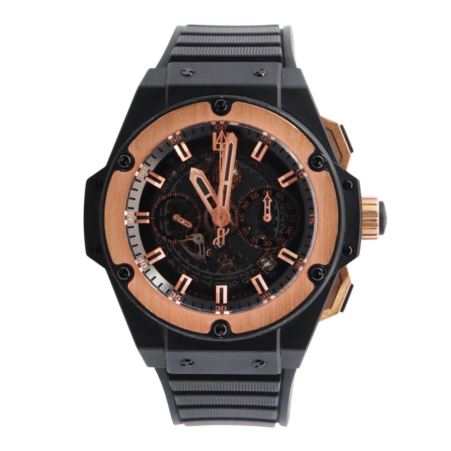 Hublot King Power 48mm Openwork Dial Watch Ref# 701.CO.0180.RX