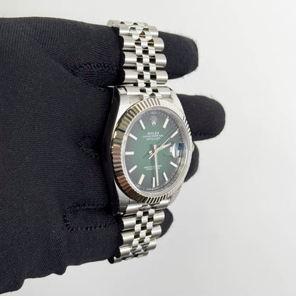 Rolex Datejust 41mm Green Ombre Dial Watch Ref# 126334