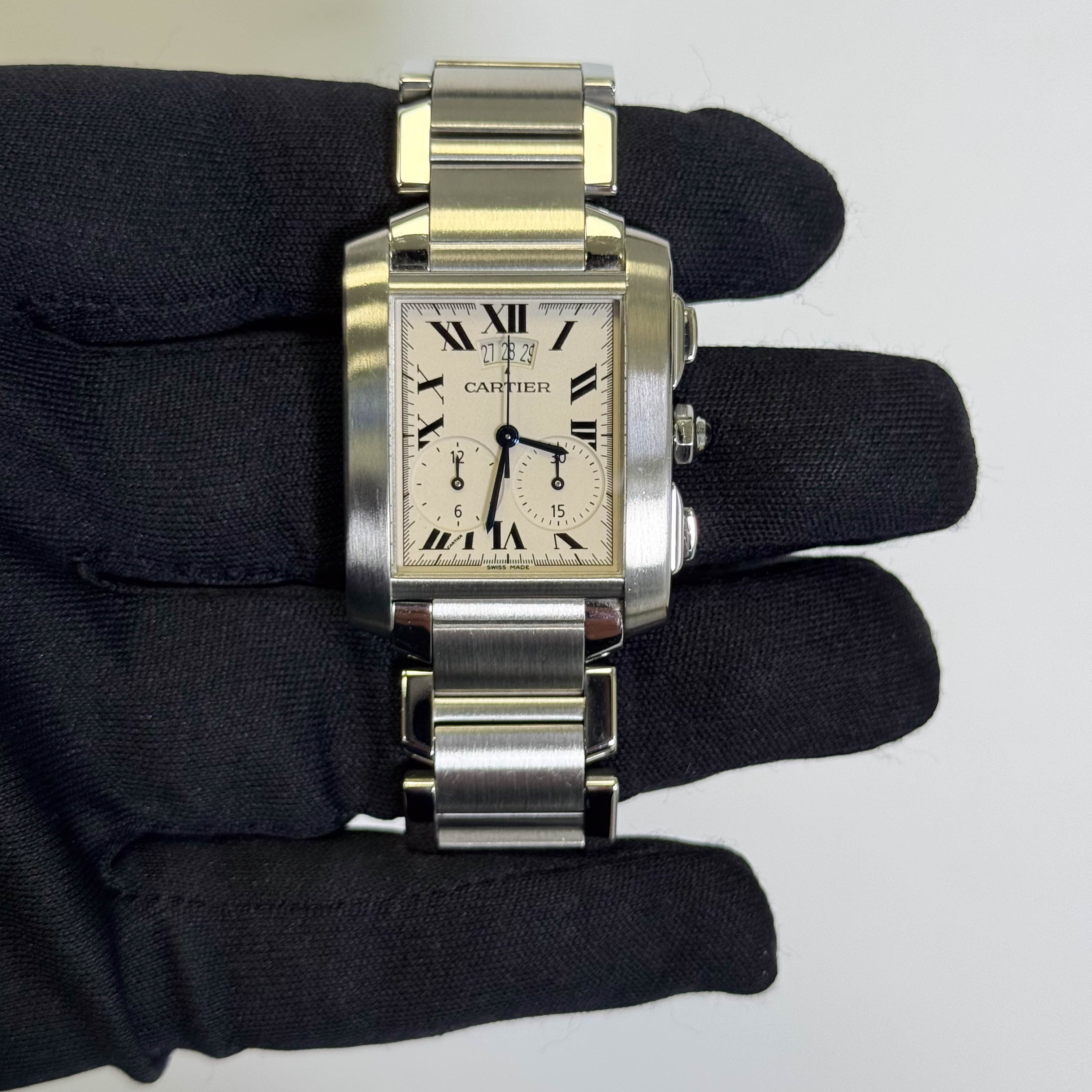 Cartier Tank 28mm White Dial Watch Ref# W51024Q3
