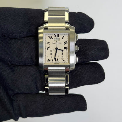 Cartier Tank 28mm White Dial Watch Ref# W51024Q3