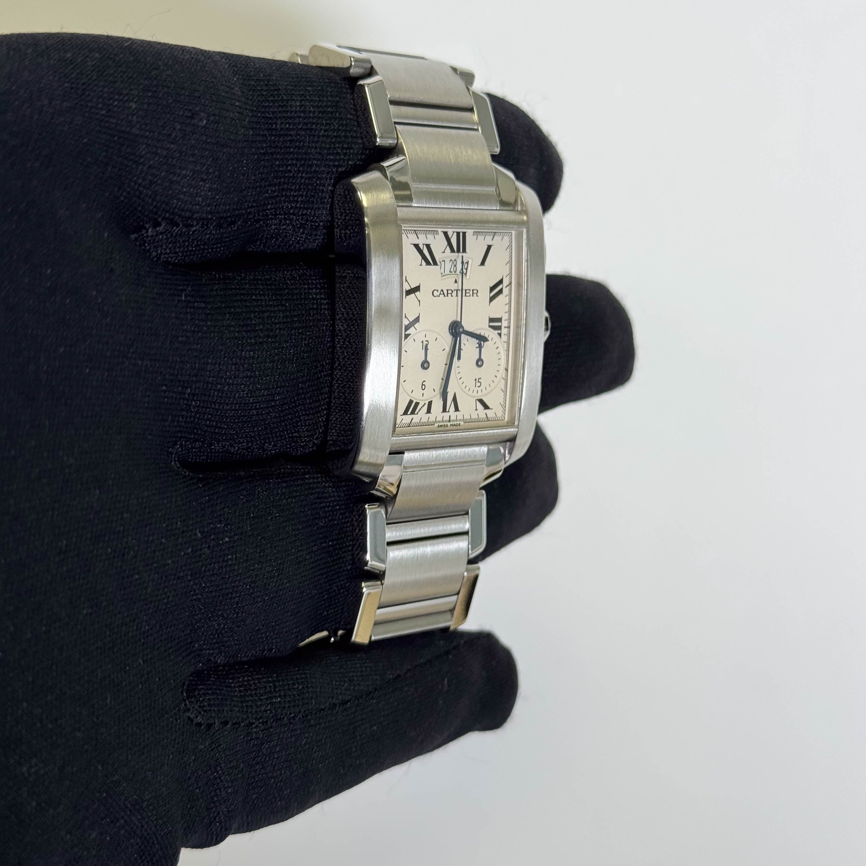 Cartier Tank 28mm White Dial Watch Ref# W51024Q3