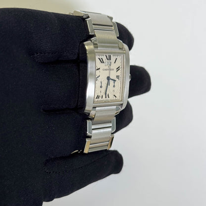 Cartier Tank 28mm White Dial Watch Ref# W51024Q3