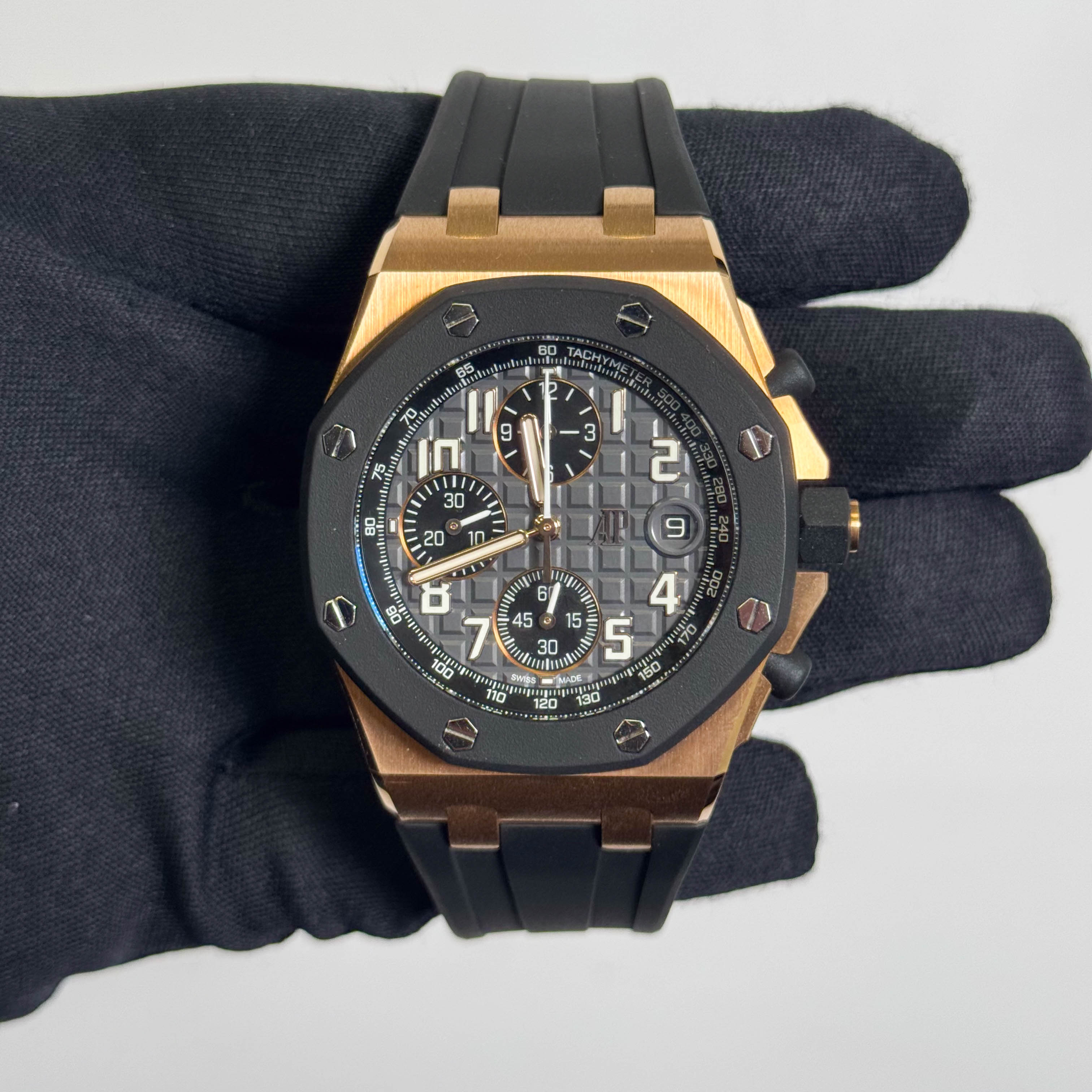 Audemars Piguet Royal Oak Offshore 42mm Anthracite Dial Watch# 26238OK.OO,A002CA.01 - Happy Jewelers Fine Jewelry Lifetime Warranty