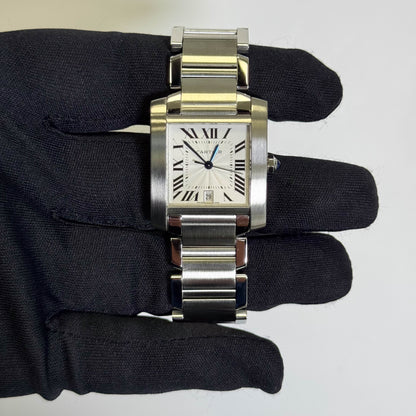 Cartier Tank 28mm White Dial Watch Ref# W51002Q3