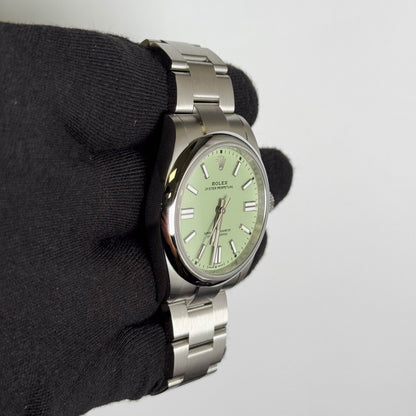 Rolex Oyster Perpetual 41mm Pistachio Dial Watch Ref# 134300