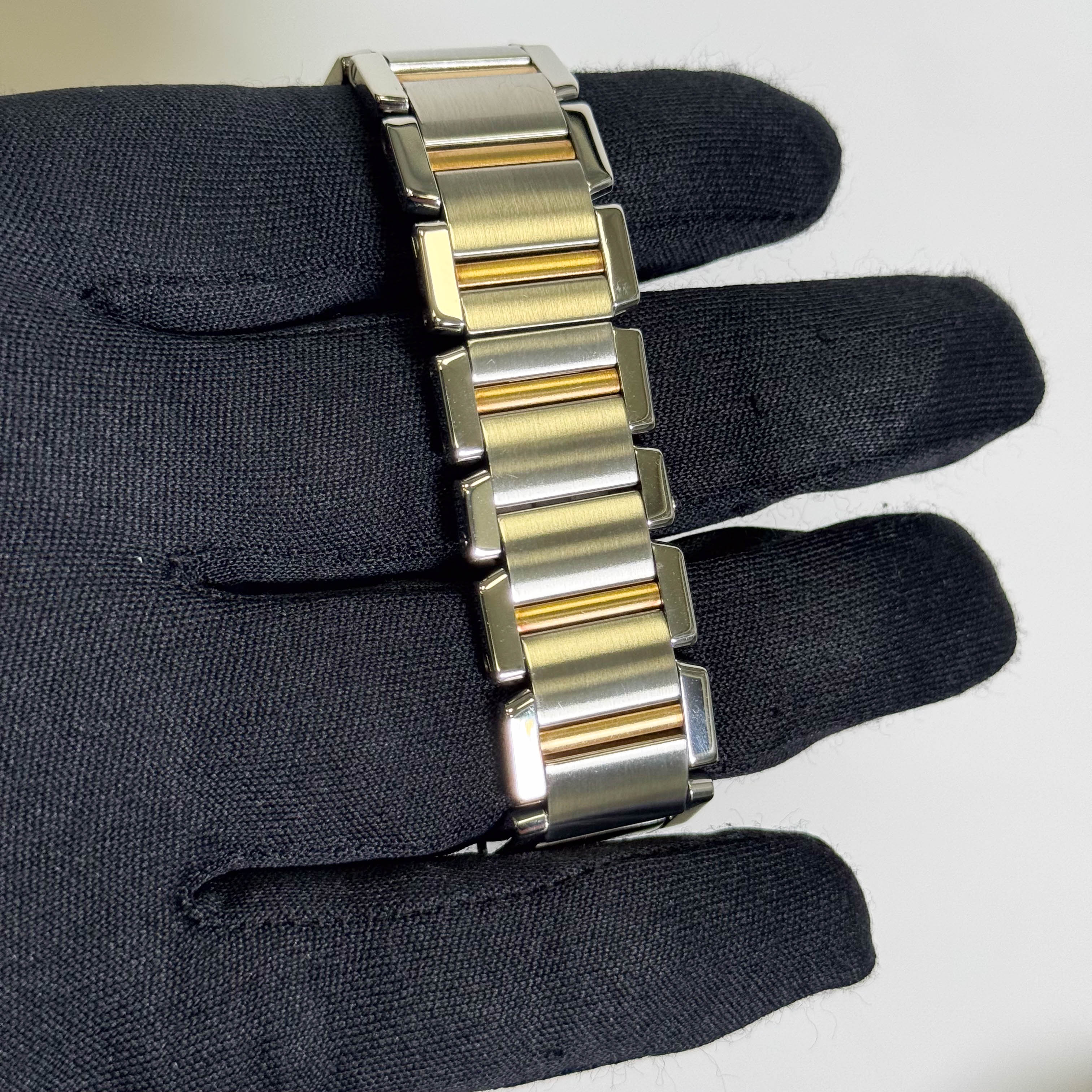 Cartier Tank Francaise  Stainless Steel 32mm White Dial Watch Ref# W51005Q4 - Happy Jewelers Fine Jewelry Lifetime Warranty