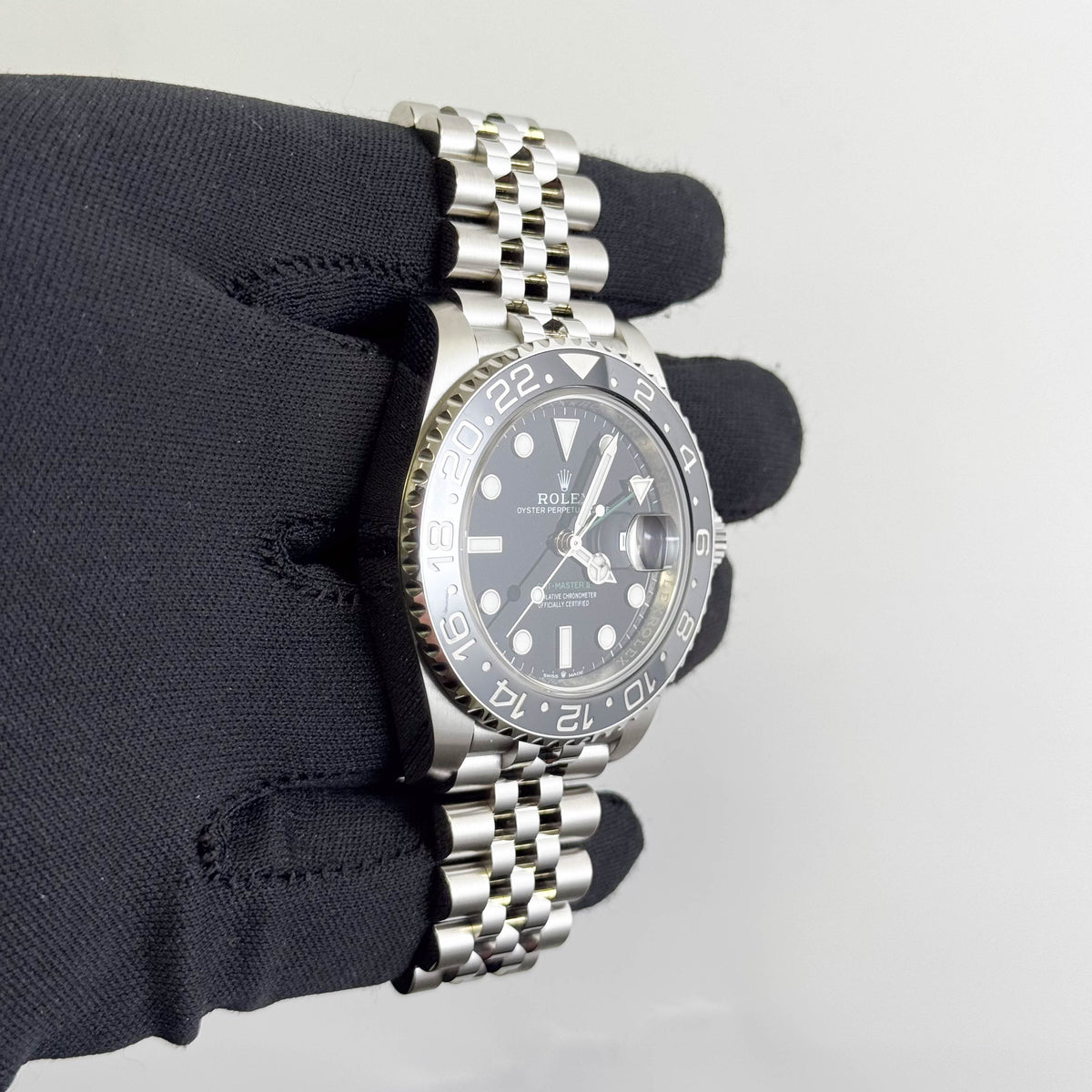 Rolex GMT-Master II 40mm Black Dial Watch Ref# 126710GRNR