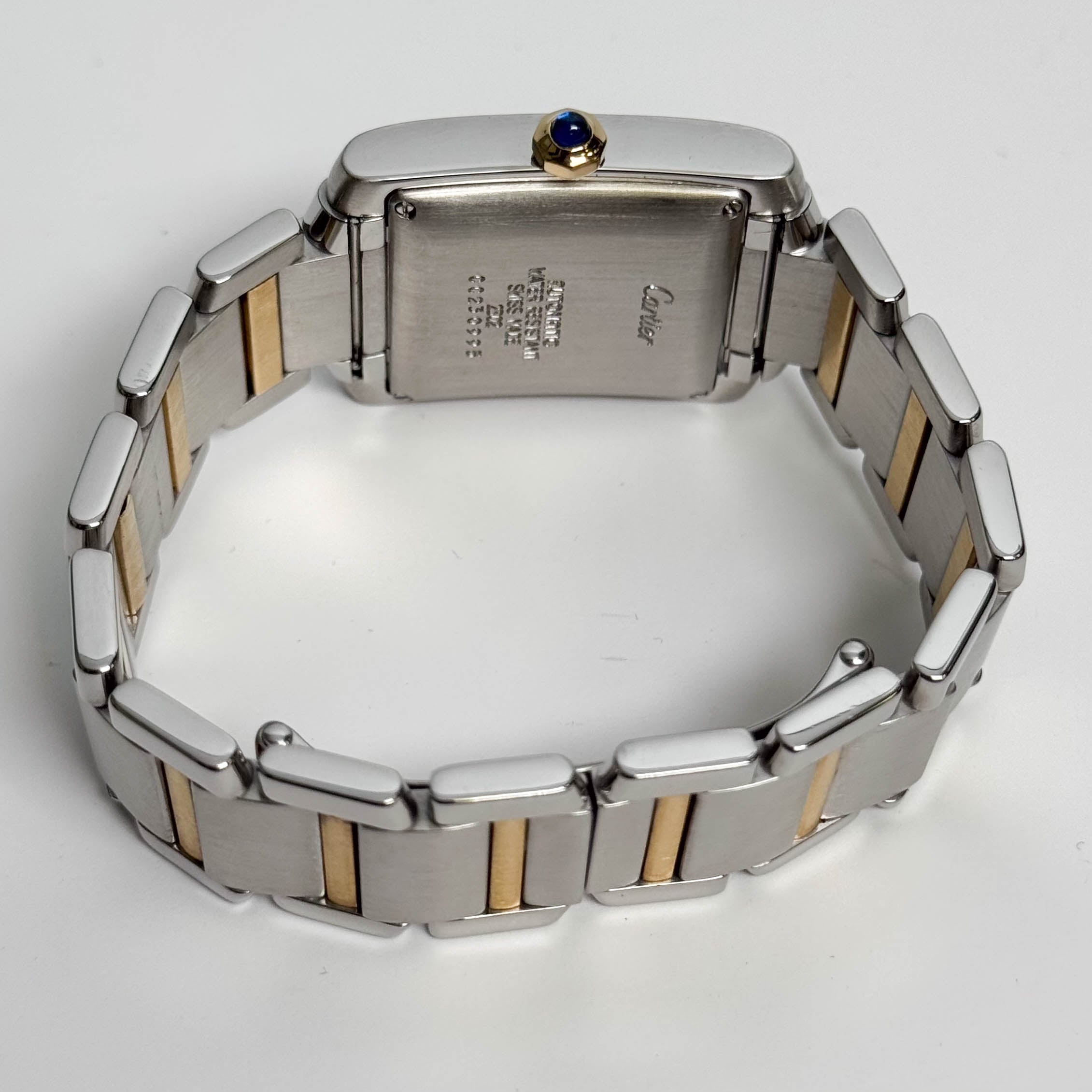 Cartier Tank Francaise  Stainless Steel 32mm White Dial Watch Ref# W51005Q4 - Happy Jewelers Fine Jewelry Lifetime Warranty