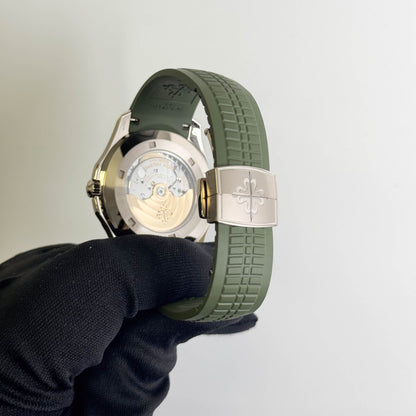 Patek Philippe Aquanaut 42mm Green Dial Watch Ref# 5168G-010 - Happy Jewelers Fine Jewelry Lifetime Warranty