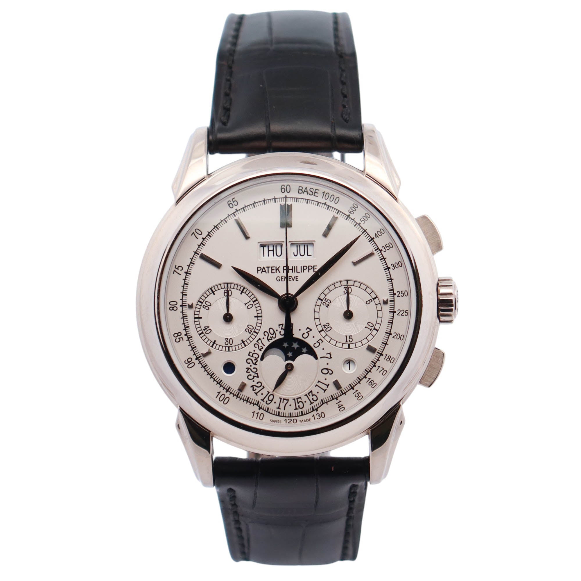 Patek Philippe Perpetual Calendar 41mm White Dial Watch Ref# 5270G-013 - Happy Jewelers Fine Jewelry Lifetime Warranty
