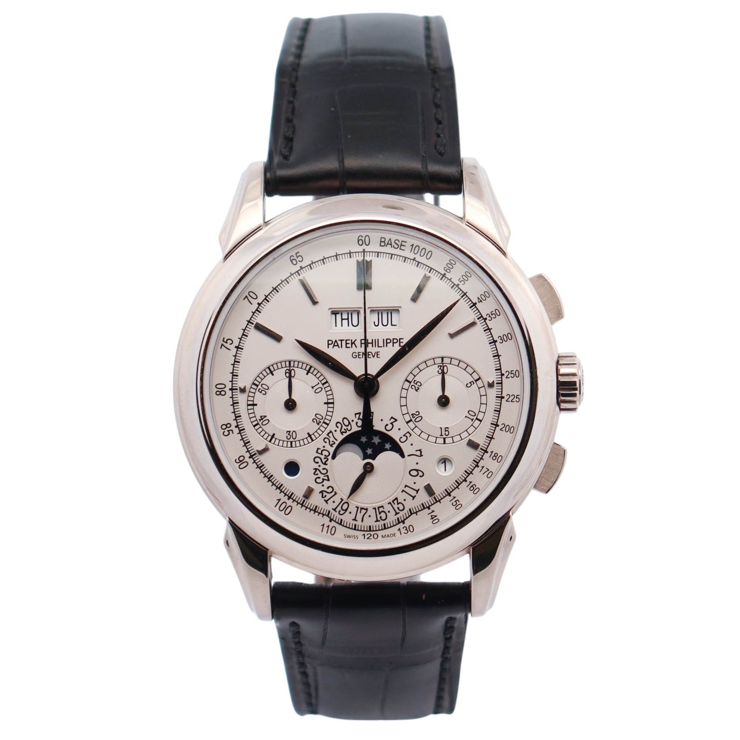 Patek Philippe Perpetual Calendar 41mm White Dial Watch Ref# 5270G-013