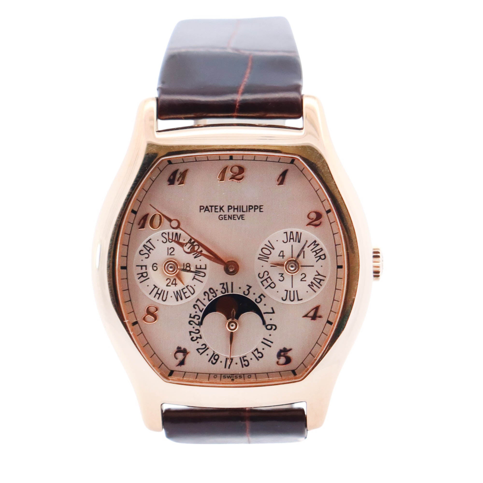 Patek Philippe Perpetual Calendar 36mm Ivory Dial Watch Ref# 5040J-013 - Happy Jewelers Fine Jewelry Lifetime Warranty