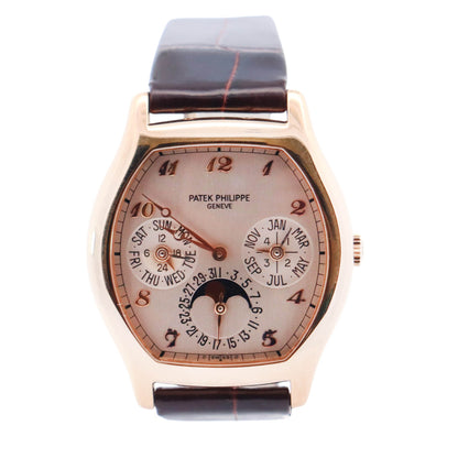 Patek Philippe Perpetual Calendar 36mm Ivory Dial Watch Ref# 5040J-013 - Happy Jewelers Fine Jewelry Lifetime Warranty