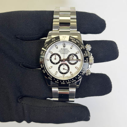 Rolex Daytona 40mm White Dial Watch Ref# 116500LN - Happy Jewelers Fine Jewelry Lifetime Warranty