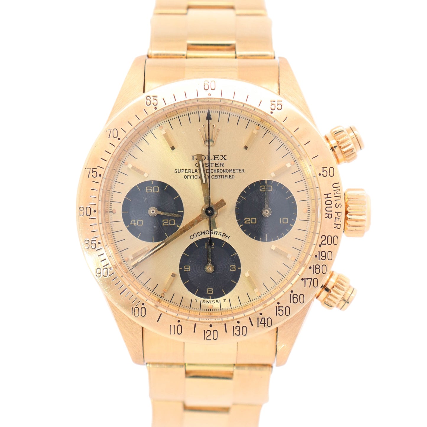 Rolex Daytona 37.5mm Champagne Dial Watch Ref# 6265