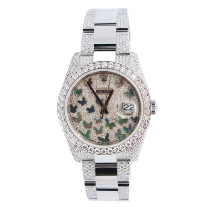 Rolex Datejust 36mm Pave Dial Watch Ref# 116200 - Happy Jewelers Fine Jewelry Lifetime Warranty