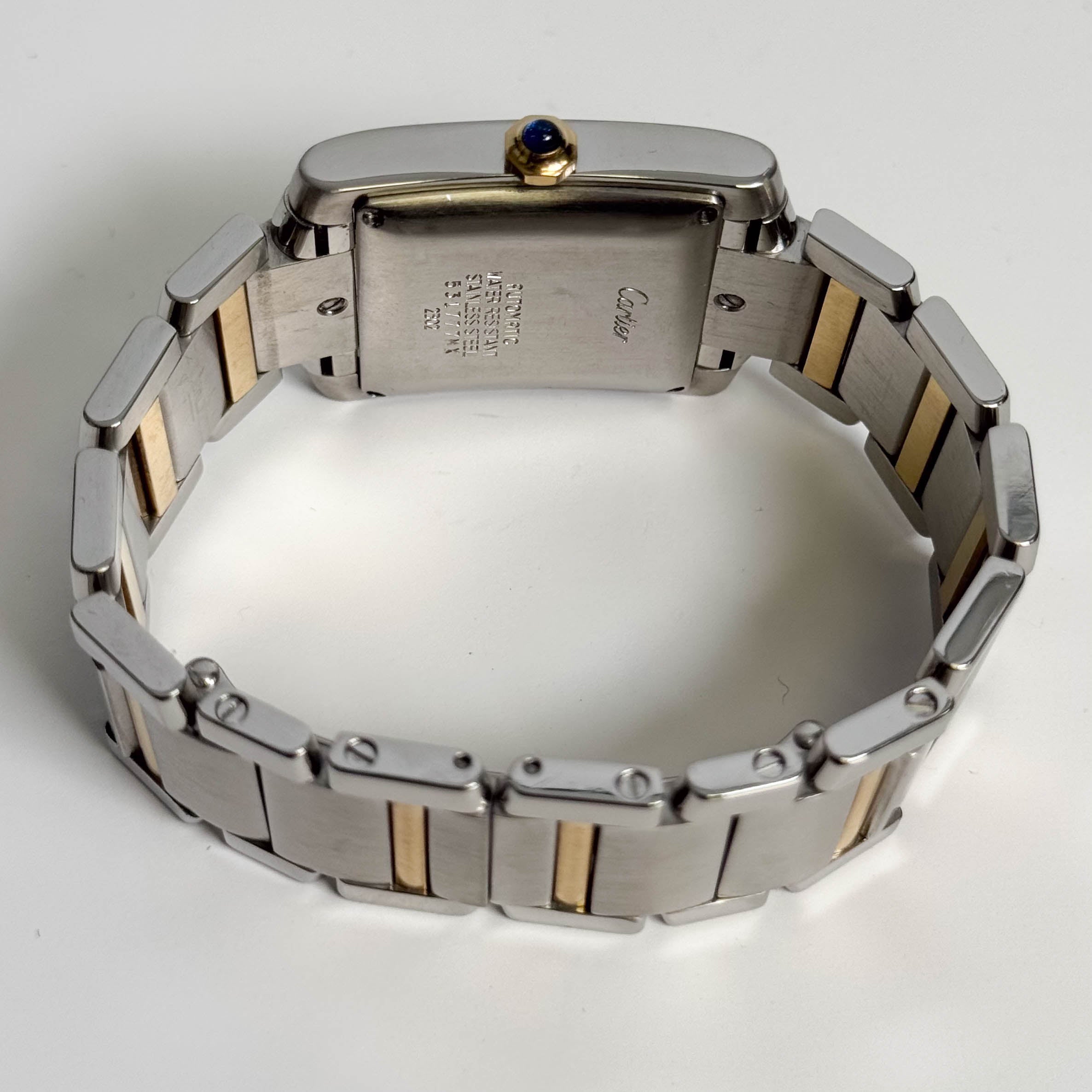 Cartier Tank Francaise  Stainless Steel 32mm White Dial Watch Ref# W51005Q4 - Happy Jewelers Fine Jewelry Lifetime Warranty