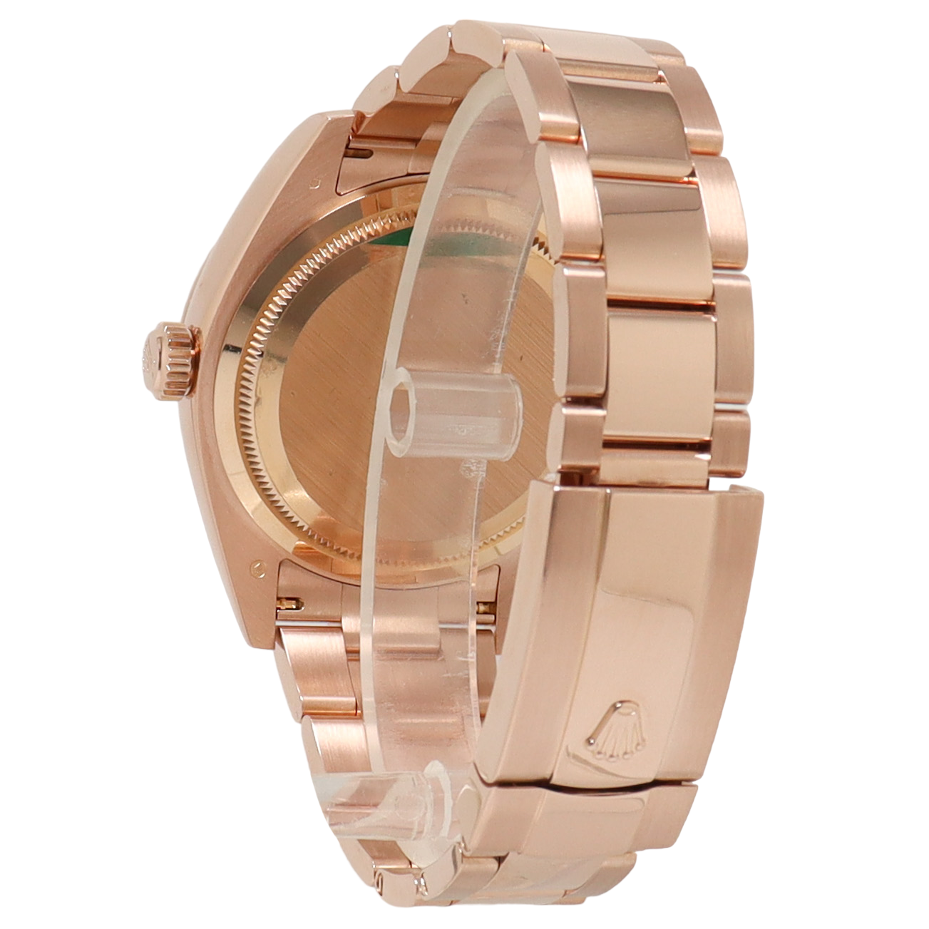 Rolex Sky Dweller Rose Gold 42mm Sun Dust Pink Roman Dial Watch Reference#: 326935 - Happy Jewelers Fine Jewelry Lifetime Warranty