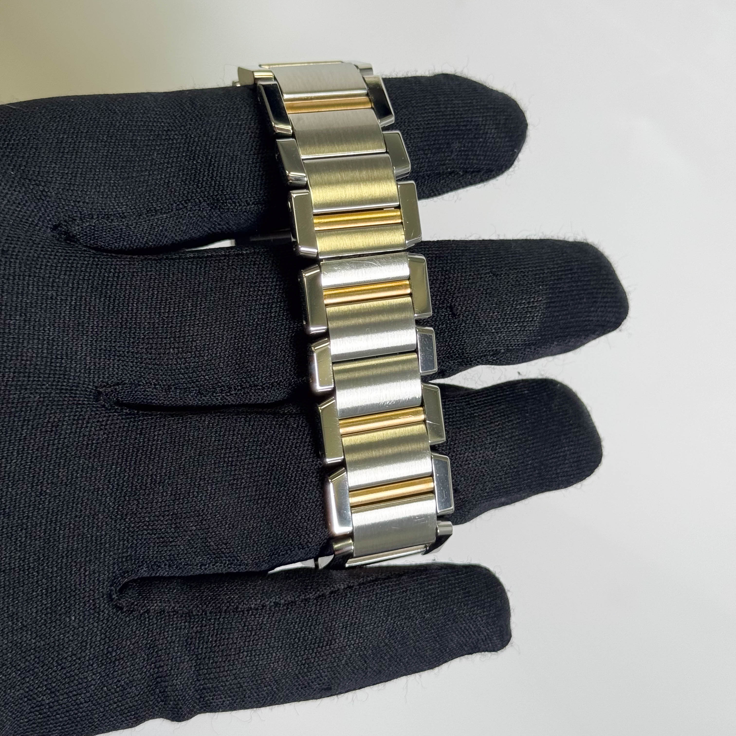 Cartier Tank Francaise Stainless Steel 32mm White Dial Watch Ref# W51005Q4 - Happy Jewelers Fine Jewelry Lifetime Warranty