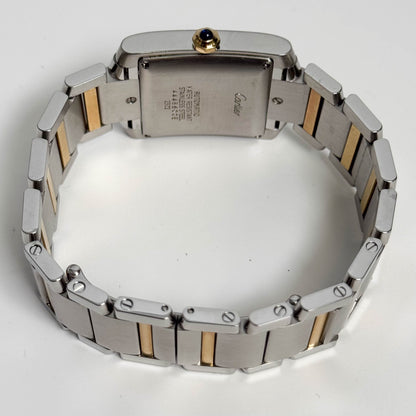 Cartier Tank Francaise Stainless Steel 32mm White Dial Watch Ref# W51005Q4 - Happy Jewelers Fine Jewelry Lifetime Warranty