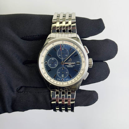 Breitling Premier 42mm Blue Chronograph Dial Watch Reference# A13315351C1A1