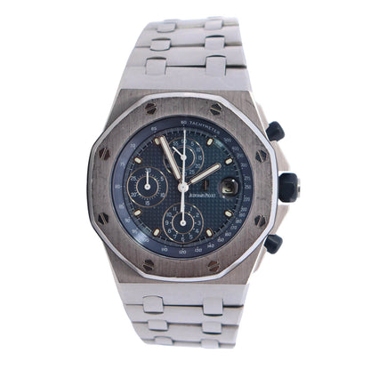 Audemars Piguet Royal Oak 41mm Blue Dial Watch Ref# 25721ST - Happy Jewelers Fine Jewelry Lifetime Warranty