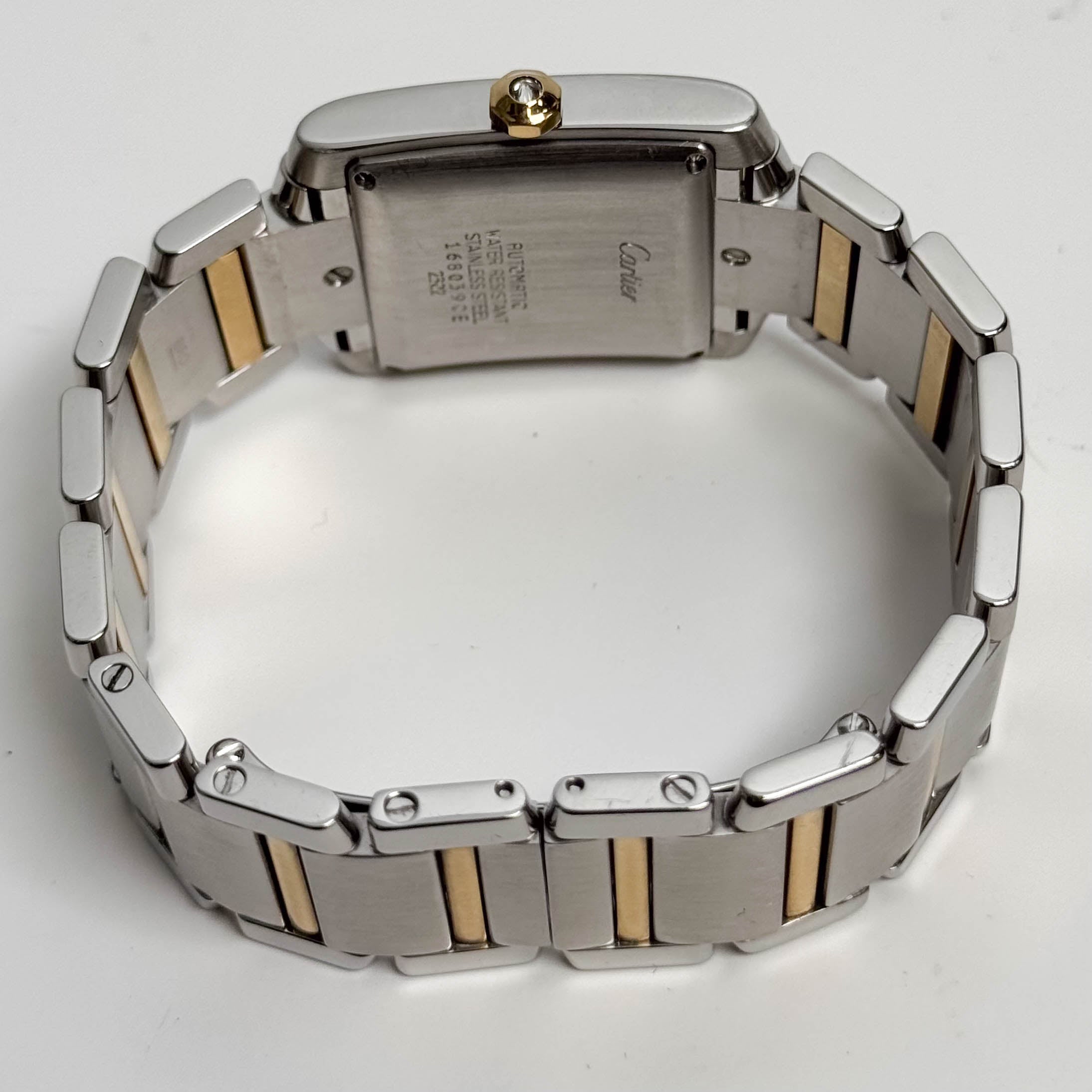 Cartier Tank Francaise  Stainless Steel 32mm White Dial Watch Ref# W51005Q4 - Happy Jewelers Fine Jewelry Lifetime Warranty