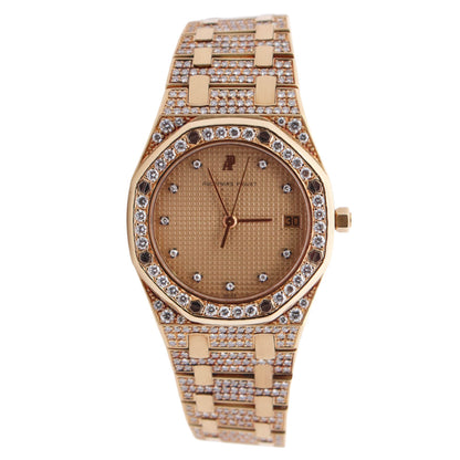 Audemars Piguet Royal Oak 35mm Diamond Dial Watch - Happy Jewelers Fine Jewelry Lifetime Warranty