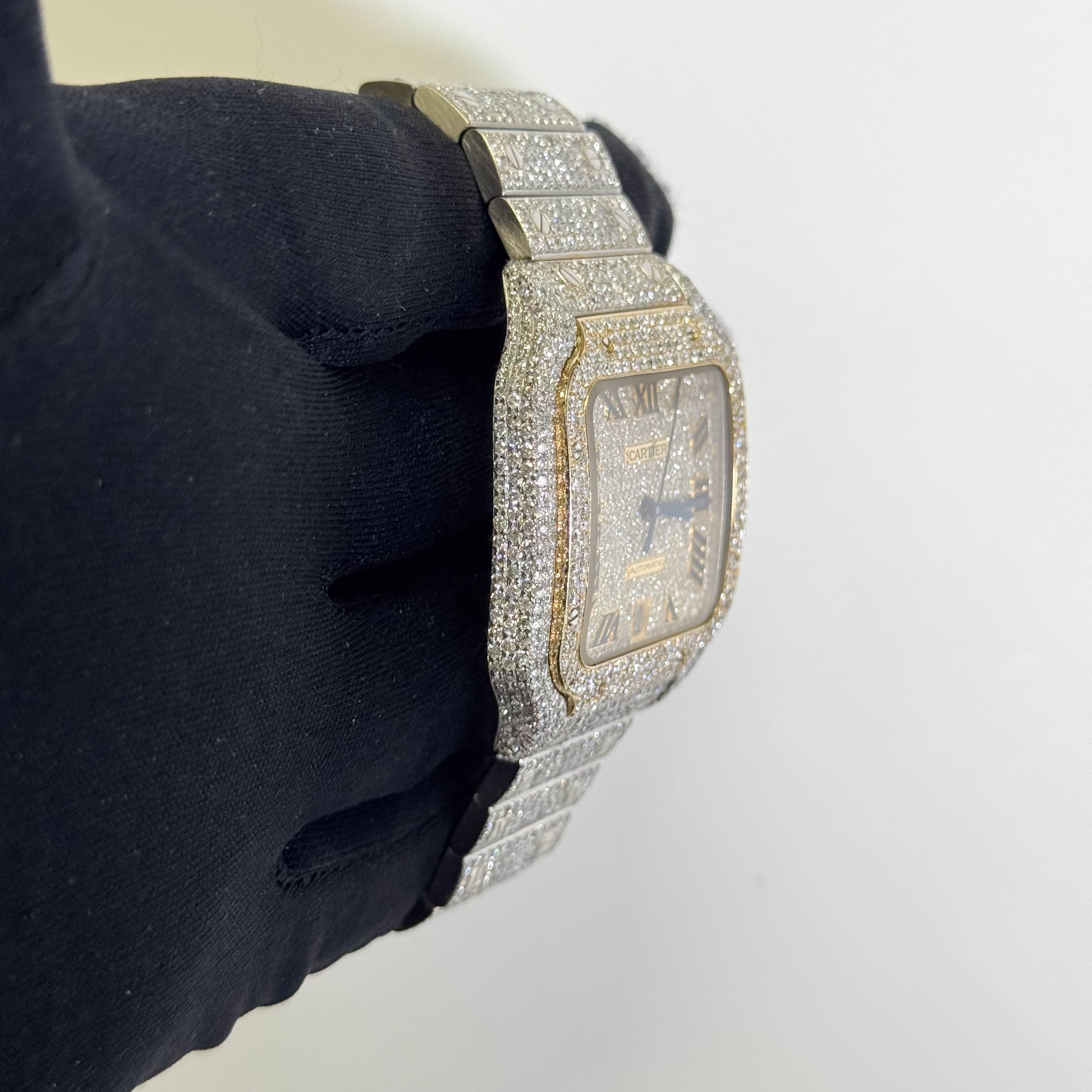 Cartier Santos 40mm Pave Dial Watch Ref# WSSA0009 - Happy Jewelers Fine Jewelry Lifetime Warranty