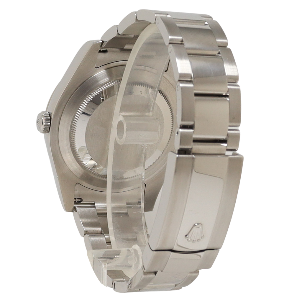 Rolex Datejust Stainless Steel 41mm Silver Diamond Dial Watch Reference #: 116334 - Happy Jewelers Fine Jewelry Lifetime Warranty