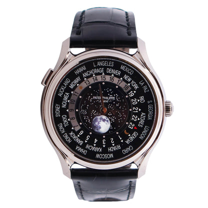Patek Philippe World Time 40mm Black Dial Watch Ref# 5575G-001 - Happy Jewelers Fine Jewelry Lifetime Warranty