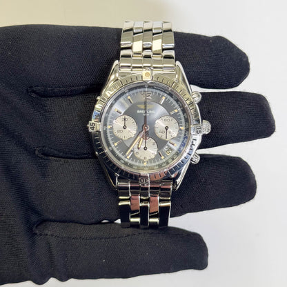 Breitling Bentley 37mm Silver Dial Watch Ref# A30012 - Happy Jewelers Fine Jewelry Lifetime Warranty
