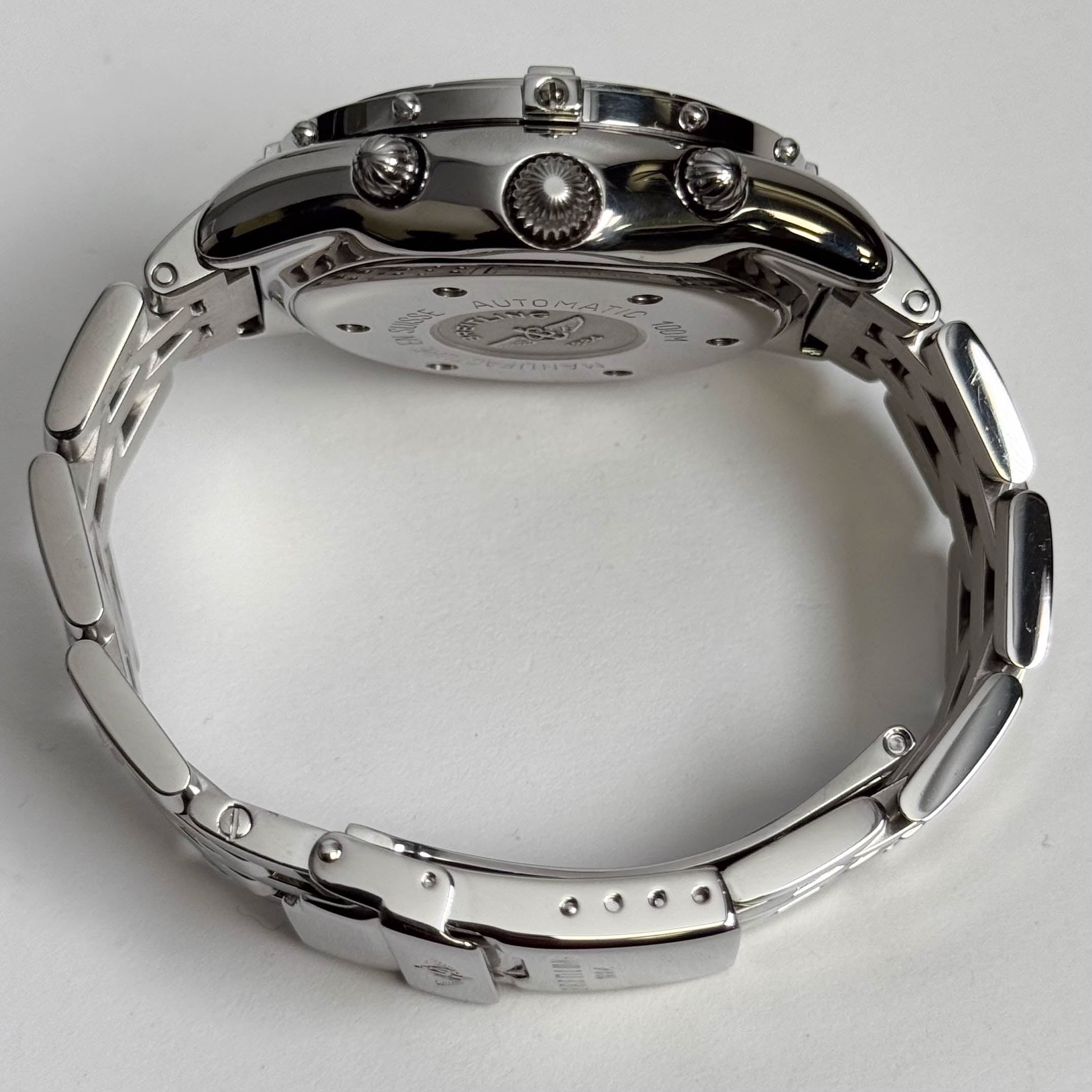 Breitling Bentley 37mm Silver Dial Watch Ref# A30012 - Happy Jewelers Fine Jewelry Lifetime Warranty