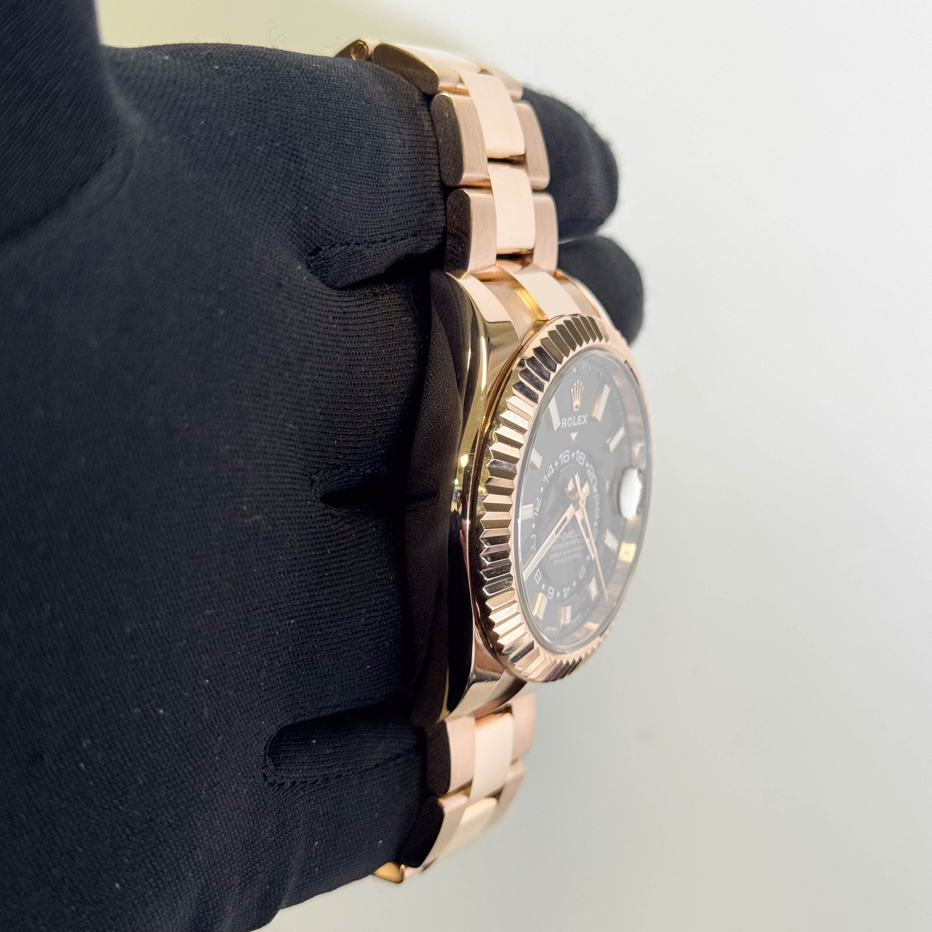 Rolex Sky-Dweller 42mm Chocolate Dial Watch Ref# 326935 – Happy