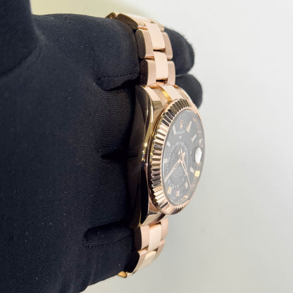 Rolex Sky-Dweller 42mm Chocolate Dial Watch Ref# 326935 - Happy Jewelers Fine Jewelry Lifetime Warranty