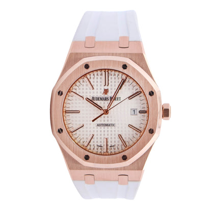 Audemars Piguet Royal Oak 41mm White Dial Watch Ref# 15400OR.OO.D088CR.01 - Happy Jewelers Fine Jewelry Lifetime Warranty