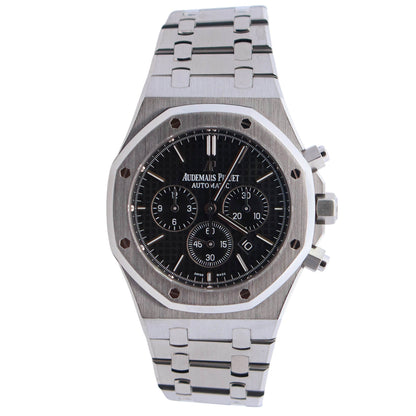 Audemars Piguet Royal Oak 41mm Black Dial Watch Ref# 26320ST.OO.1220ST.01 - Happy Jewelers Fine Jewelry Lifetime Warranty
