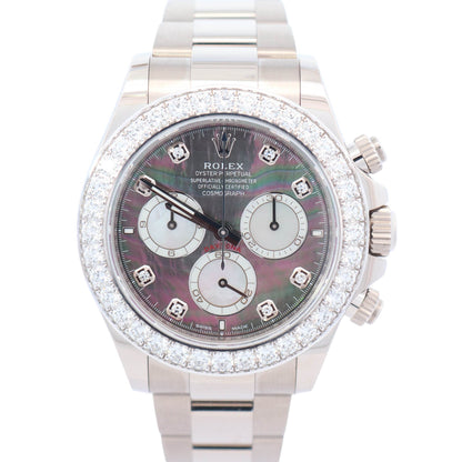 Rolex Daytona 40mm Factory Dark MOP Diamond Dial Ref# 126579RBR - Happy Jewelers Fine Jewelry Lifetime Warranty